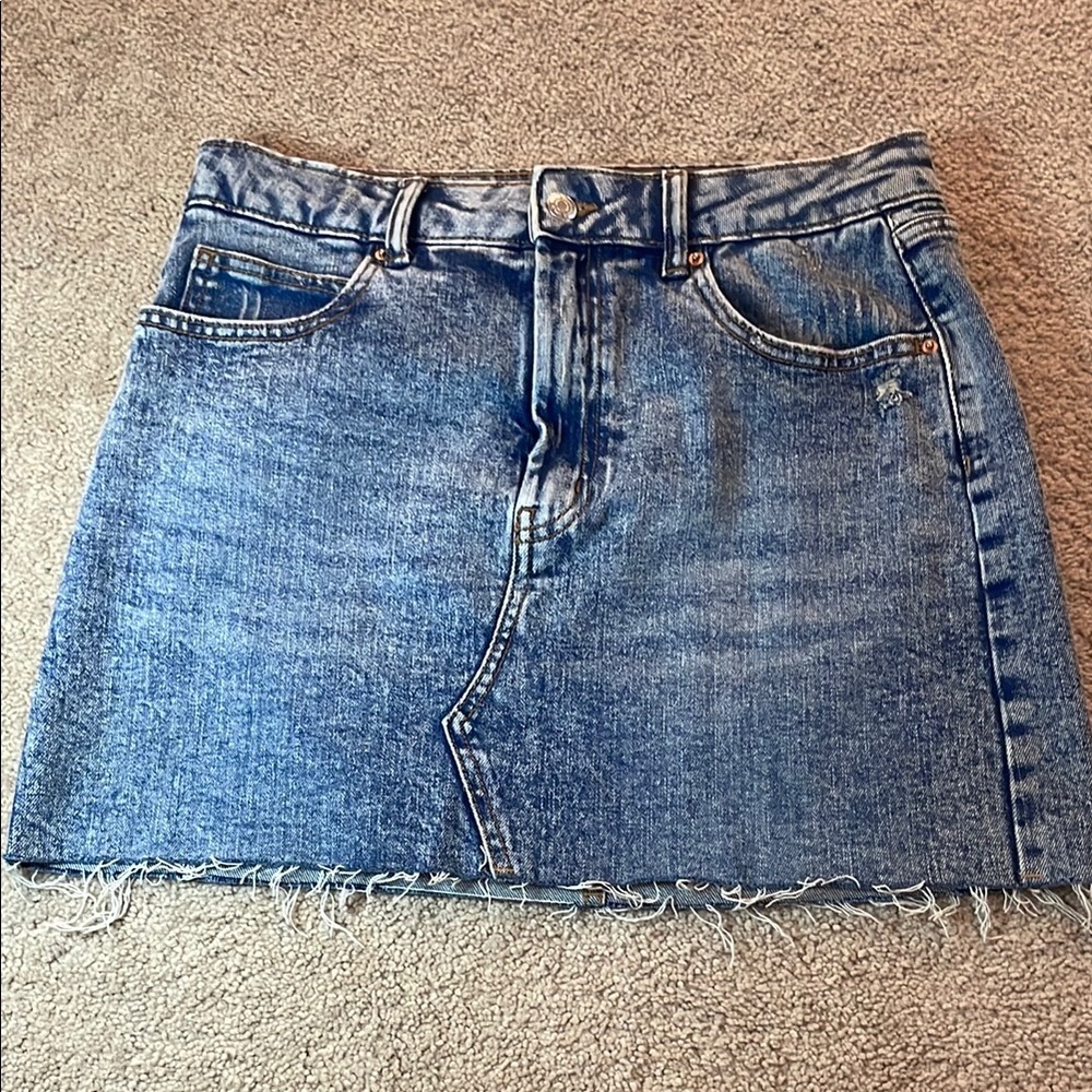 Wild Fable Blue Mini Skirt Casual